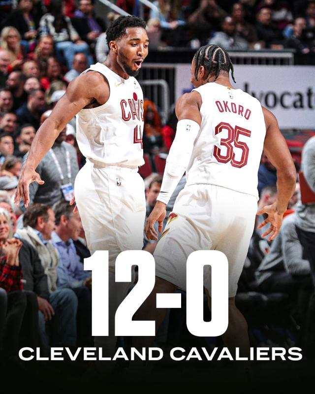 73胜勇士之后最强开局！骑士12连胜继续狂飙